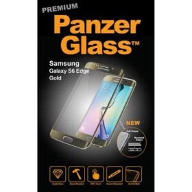 PanzerGlass Premium ochranná vrstva na celý displej pre Samsung Galaxy S6 Edge / tvrdené sklo / zlatá (3524582)