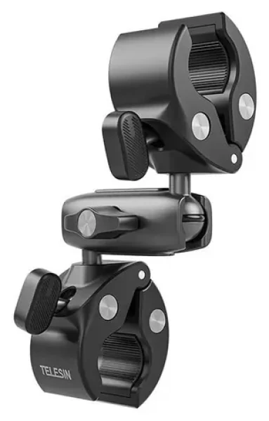 Telesin GP-HBM-001-D / Držiak na motorku a bicykel pre športové kamery / 360° / hliníkový (GP-HBM-001-D)