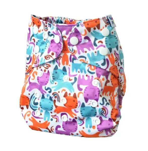 GaGa's Vrchné nohavičky Farebné mačky na patentky (8594197443389)