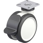 Blickle 763331 dvojité plastové otočné pojazdové koliesko; 763331