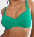 MIX & MATCH SUMMER - Plavková podprsenka s kosticami pre prirodzenú podporu Triumph PALM GREEN 48D