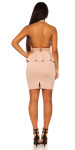 Sexy KouCla Neck-Minidress with belt pink M