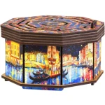 EscapeWelt Drevený hlavolam Art Secret Maze Box