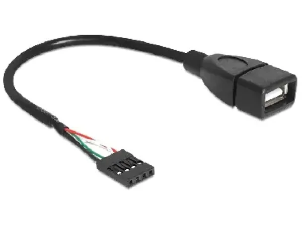 Delock káblová redukcia USB 2.0 A samica na pinový konektor (83291)