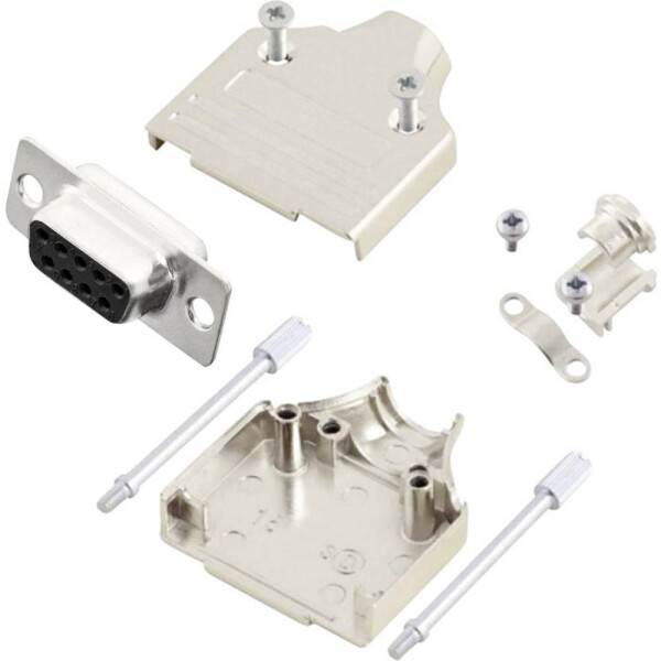 MH Connectors MHDM9-DM9S-K sada D-SUB zásuvková lišta 180 ° Pólov: 9 spájkovaný 1 ks; MHDM9-DM9S-K