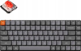 Keychron Keychron - K3 Max QMK/VIA Wireless Custom Mechanical Keyboard - Niskoprofilowa Bezdrôtová Klawiatura Mechaniczna biele Gateron Red
