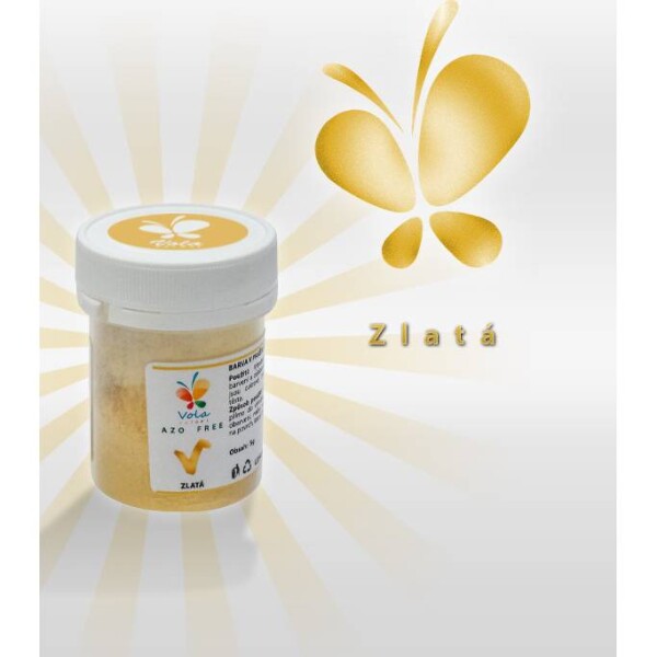 Prachová farba 5 g - zlatá - Vola colori - Vola colori