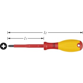 Hazet HAZET 810VDE-PH2 pre elektrotechnikov krížový skrutkovač PH 2 Dĺžka drieku: 100 mm; 810VDE-PH2