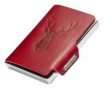 Kožená mini peňaženka Mondraghi Silhouette Modern Deer Red