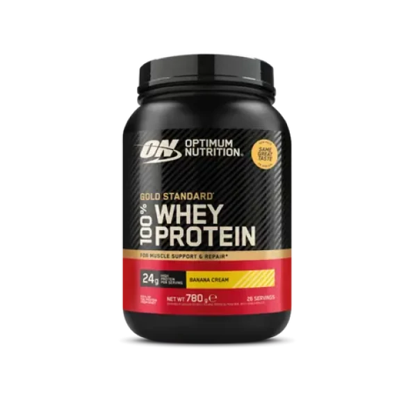 100% Whey Gold Standard - Optimum Nutrition (banánový krém, 768 g) (4248-115-780g-bananacream)