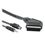 PremiumCord Kábel SCART-S-video+sjack3.55m+kondenz. (8592220007324)