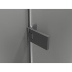 MEXEN/S - Lunar-F L sprchový kút skladacie dvere ľavá 90 x 70, transparent, grafit metal 836L-090-070-95-00-L