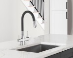 INVENA - Drezová batéria s filtrom Glamour Trend, chróm / čierna BZ-02-F08-V