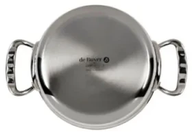 De Buyer Affinity Nízky hrniec s pokrievkou 20 cm / 1.7 l / nerezová oceľ (DB3741-20)