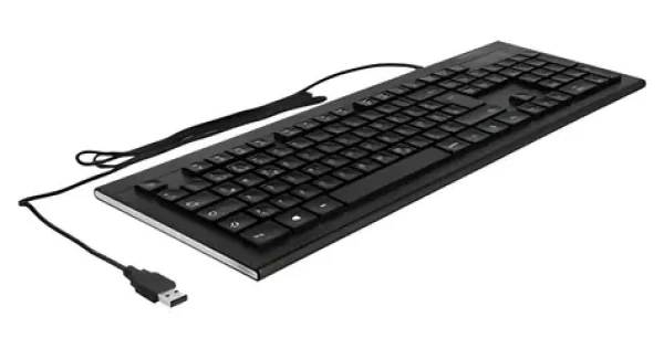DeLock Water-Drop čierna / Klávesnica / Drôtová USB / QWERTZ / Numerická klávesnica (12672)