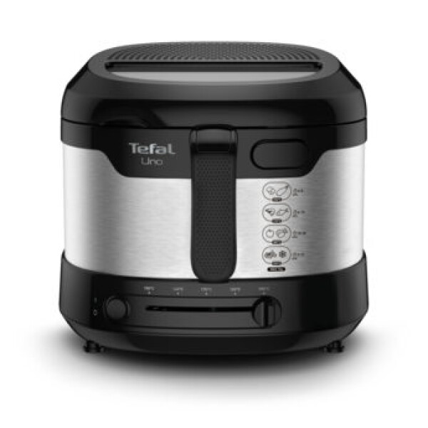 Tefal Uno Fryer FF215D30 / fritéza / 1475 W / 1.8 L oleja / kapacita 1 kg / nerezová oceľ / čierno-strieborná (FF215D30)