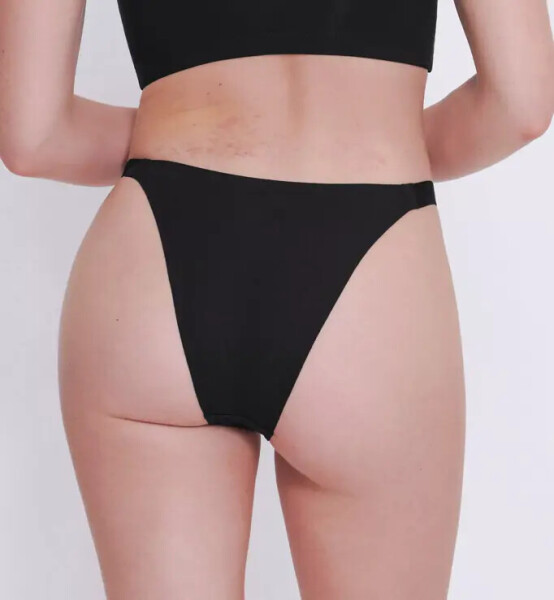 Dámske GO Casual Tiny Thong 2P - BLACK - black 0004 - SLOGGI BLACK XS