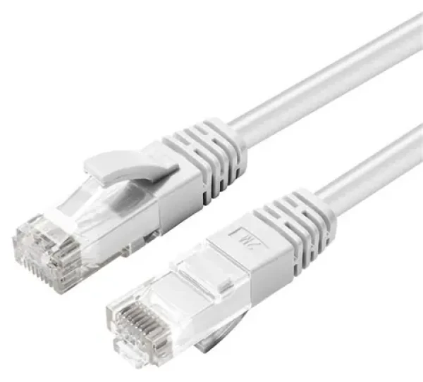 MicroConnect CAT6a U/UTP 10m biela / Sieťový kábel / LSZH / RJ-45 / PoE (MC-UTP6A10W)