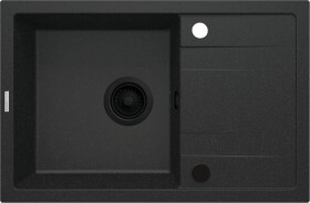 DEANTE DEANTE - Corio metal grafit Granitový drez, 1-miska s odkvapkávačom ZRC_G113