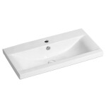 Mereo Vigo, kúpeľňová skrinka s keramickým umývadlom 81 cm, biela CN312