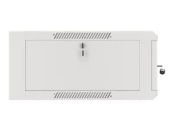Lanberg WFFA-5604-10S sivá / Nástenný rozvádzač / 19" / 4U / 600×570 mm / sklenené dvere (WFFA-5604-10S)