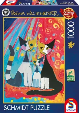 Schmidt Puzzle Šťastná mačacia rodina