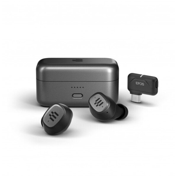 Epos EPOS GTW 270 Hybrid Sada słuchawkowy Bezprzewodowy Douszny Gaming Bluetooth Čierny, Sivý, strieborný