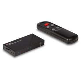 Lindy HDMI prepínač 2 porty čierna / Prepínač HDMI / 8K 60Hz / HDMI 2.1 / HDR / IR diaľkové ovládanie (38337)