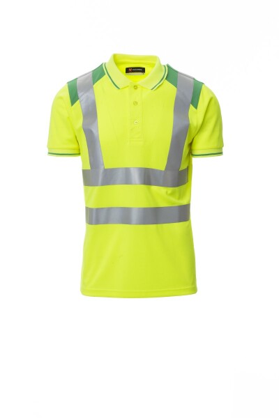 Pánska reflexná polokošeľa Payper GUARD + Farba: Žltá Fluo/ Zelená, Veľkosť: 3XL (0010280028010203XL)