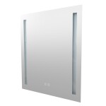 Mereo Zrkadlo 60x80 cm s LED osvetlením a odhmlievaním CN154