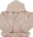 EKO Župan bavlnený s kapucňou a uškami Powder pink veľ. 104-110