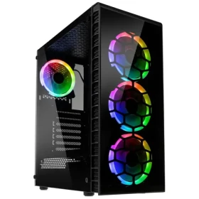Kolink Observatory Lite RGB čierna / ATX / 1xUSB 3.0 + 2xUSB 2.0 / 4x 120 mm / bez zdroja / priehľadná bočnica (OBSERVATORY LITE)