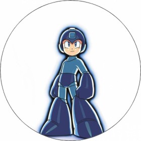 Jedlý papir Mega Man na bielom pozadí 19,5 cm - Pictu Hap - Pictu Hap