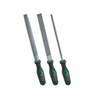 BOSCH Sada rašplí na drevo 200 mm / Sada rašplí / 3 diely / plochá, polguľatá, guľatá / zeleno-čierna (1600A02ZB1)