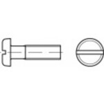 TOOLCRAFT TO-5445576 skrutky s plochou hlavou M4 6 mm drážka DIN 85 mosaz 200 ks; TO-5445576