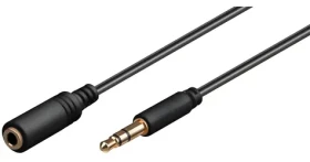 MicroConnect AUX kábel 3,5 mm jack (M) - 3,5 mm jack (M) čierna / 0,5 m (AUDLG05G)