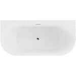 MEXEN/S - Sella voľne stojaca vaňa nástenná reliéf 170 x 80, biela mat, sifón a prepad chróm 52711708001-01