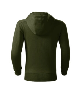 Trendy mikina na zips pre deti vojenská 122 cm/6 let