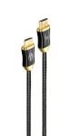 Gembird HDMI 8K AOC 20m čierna / HDMI kábel / aktívny optický / pozlátené konektory / Ethernet (CCBP-HDMI8K-AOC-20M)