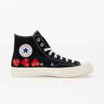 Tenisky Converse x Comme des Garçons PLAY Chuck 70 Hi Multi Heart Black/ Hi Risk Red/ Egret EUR 38