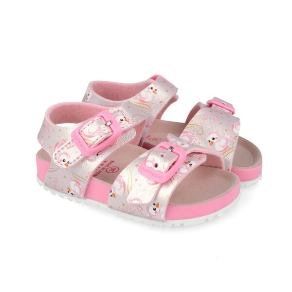 Dievčenské sandále BIO METALIZADO ROSA Biomecanics 262461-A032 - 26