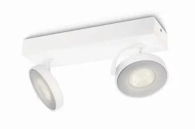Philips Clockwork 2x4.5W biela / LED bodové svietidlo / 1000lm / 2700K / IP20 (915004331001)