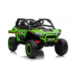 Mamido Mamido Elektrické autíčko Buggy UTV KCK 4x4 zelené 24V | 800W | 50 kg | EVA | LED | 2,4 Ghz | ECO koža