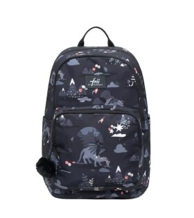 Ergonomický školský plecniak Frii of Norway Active 22l Black Dragon EUR
