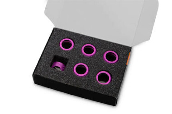 EKWB EK- Quantum Torque Compression Ring 6-Pack HDC 14 - Purple (3831109836088)