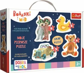 Trefl - Puzzle - Baby puzzle: Dobrú noc, Treflíci 4v1