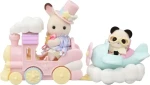 Sylvanian Families Lietadlo, vláčik a baby figúrky v zábavnom parku