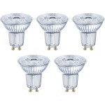 OSRAM HOMELIGHTING 4058075090460 LED En.trieda 2021 F (A - G) GU10 klasická žiarovka 4.3 W = 50 W teplá biela (Ø x d) 50 mm x 52 mm 5 ks; 4058075090460