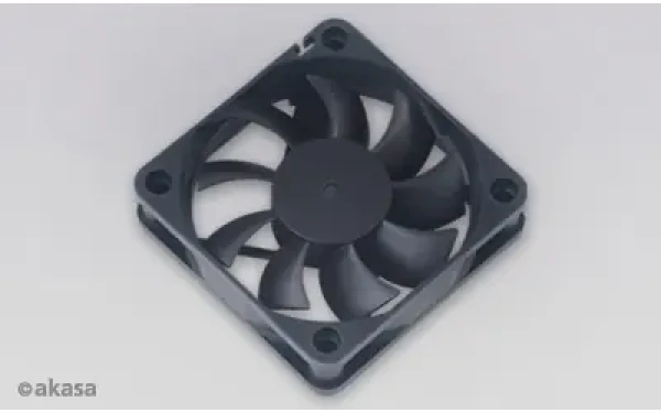 Akasa 60x60x15 čierna / Prídavný ventilátor / 60 mm / 4300 RPM / 32,7 dB / 3pin / OEM (AK-6015MS)