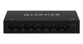 Lanview Switch Unmanaged 8 portov / Switch / 8x Gigabit Ethernet / 10/100/1000 Mbit/s (LVN-DESK-8PORT-1G)